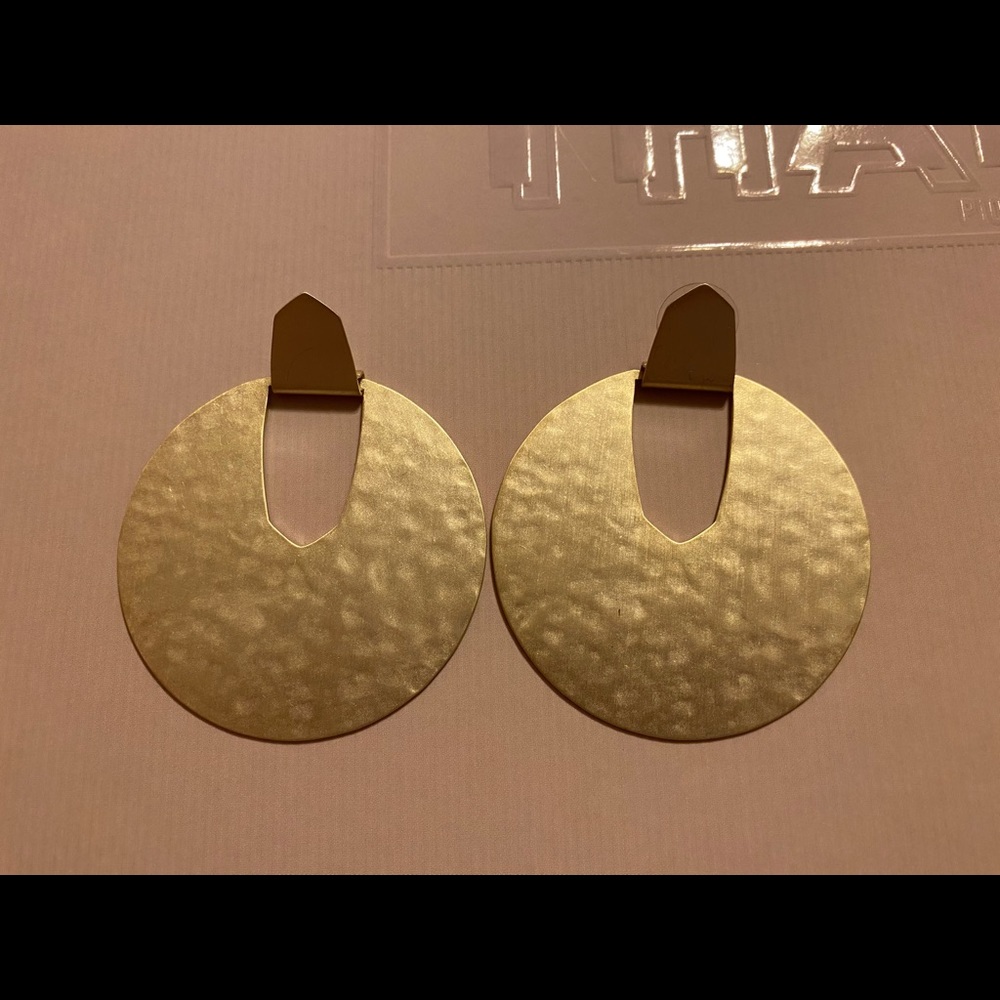 Kendra Scott Diane Disk Gold earrings